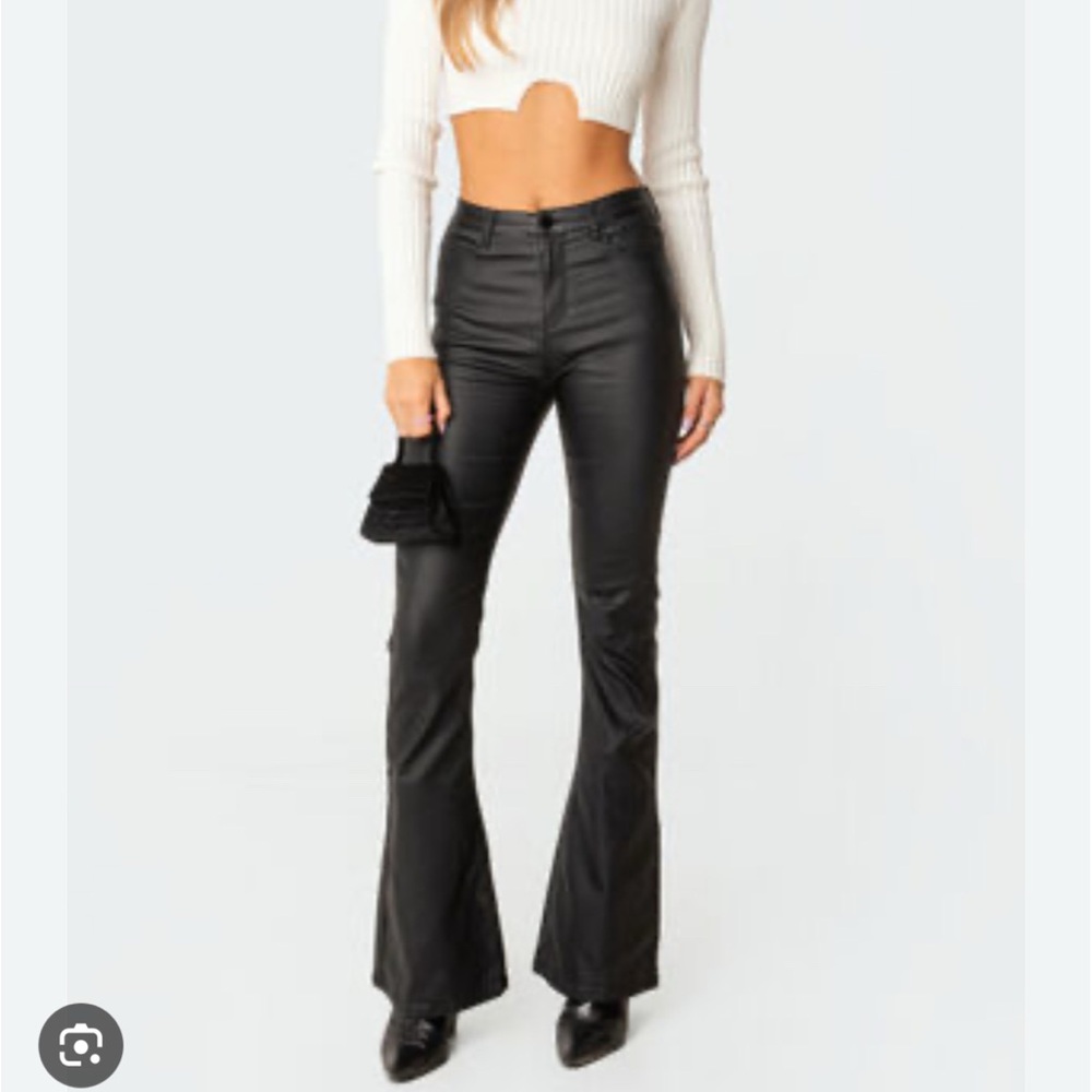Edikted Black Flare Pants